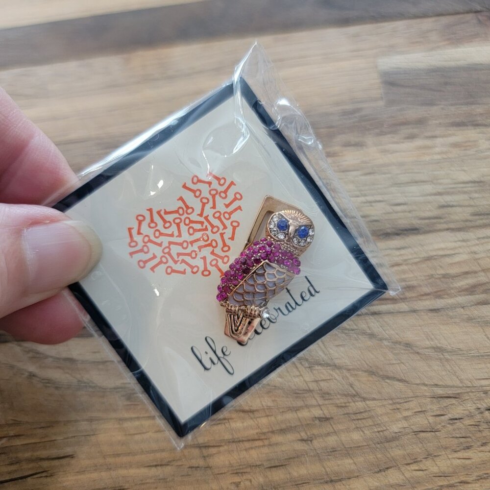 Keep Collective Rose Gold Owl charm still sealed in its original packaging.